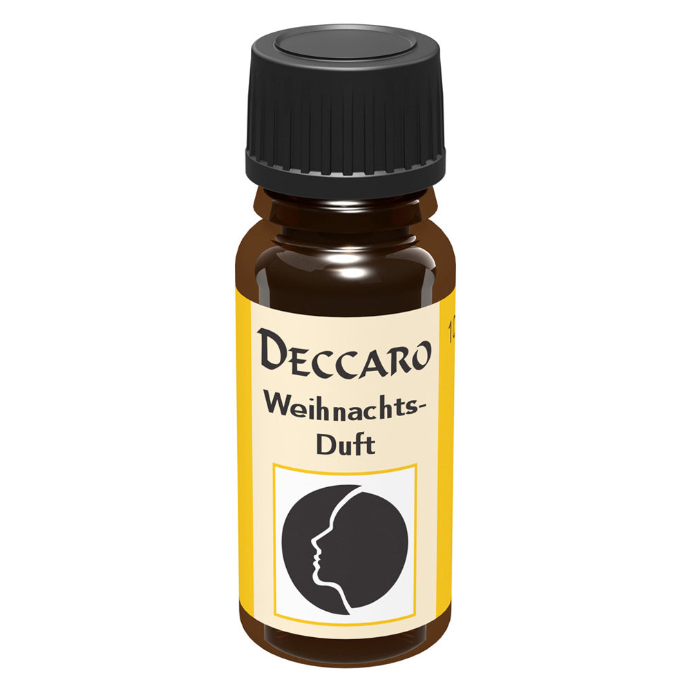 DECCARO Aromaöle zur Wohnraum-Aromatisierung. Inhalt 10ml, Parfüm-Öl Duftrichtung Weihnachtsduft, geschlossene Flasche