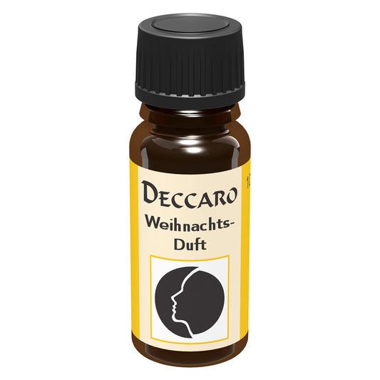 DECCARO Aromaöle zur Wohnraum-Aromatisierung. Inhalt 10ml, Parfüm-Öl Duftrichtung Weihnachtsduft, geschlossene Flasche