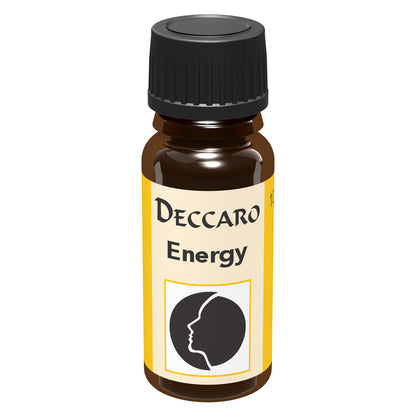 DECCARO Aromaöle zur Wohnraum-Aromatisierung. Inhalt 10ml, Parfüm-Öl Duftrichtung Energy, geschlossene Flasche