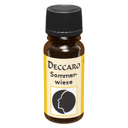 DECCARO Aromaöle zur Wohnraum-Aromatisierung. Inhalt 10ml, Parfüm-Öl Duftrichtung Sommerwiese, geschlossene Flasche