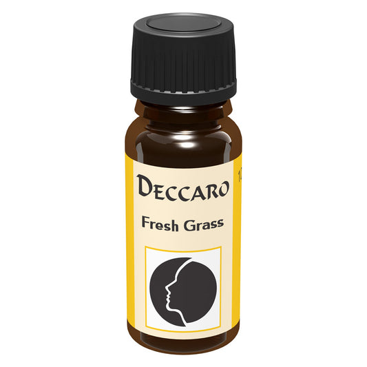 DECCARO Aromaöle zur Wohnraum-Aromatisierung. Inhalt 10ml, Parfüm-Öl Duftrichtung Fresh Gass, geschlossene Flasche