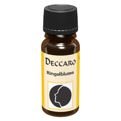 DECCARO Aromaöle zur Wohnraum-Aromatisierung. Inhalt 10ml, Parfüm-Öl Duftrichtung Ringelblume, geschlossene Flasche