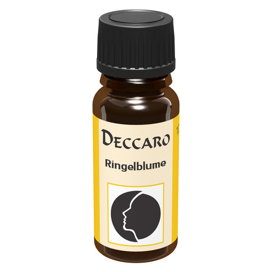 DECCARO Aromaöle zur Wohnraum-Aromatisierung. Inhalt 10ml, Parfüm-Öl Duftrichtung Ringelblume, geschlossene Flasche