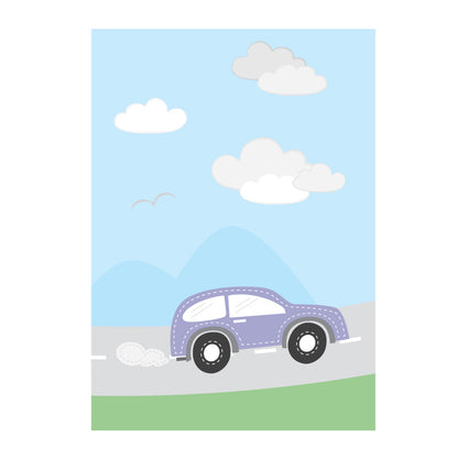 posterset "fahrzeuge", 3  motiv auto, bunte optik