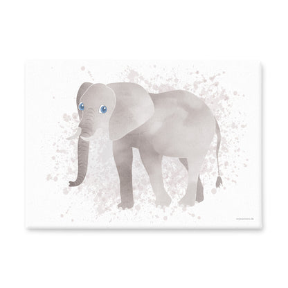 leinwand set "afrika tiere" motiv elefant auf weißem hintergrund 