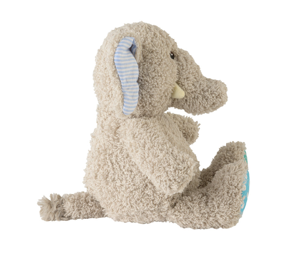 Warmies MINIS Baby-Elefant sitzend, grau-bunt, mikrowellengeeignetes Wärmestofftier, das Wärme speichert und angenehm duftet