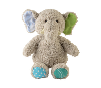 Warmies MINIS Baby-Elefant sitzend, grau-bunt, mikrowellengeeignetes Wärmestofftier, das Wärme speichert und angenehm duftet