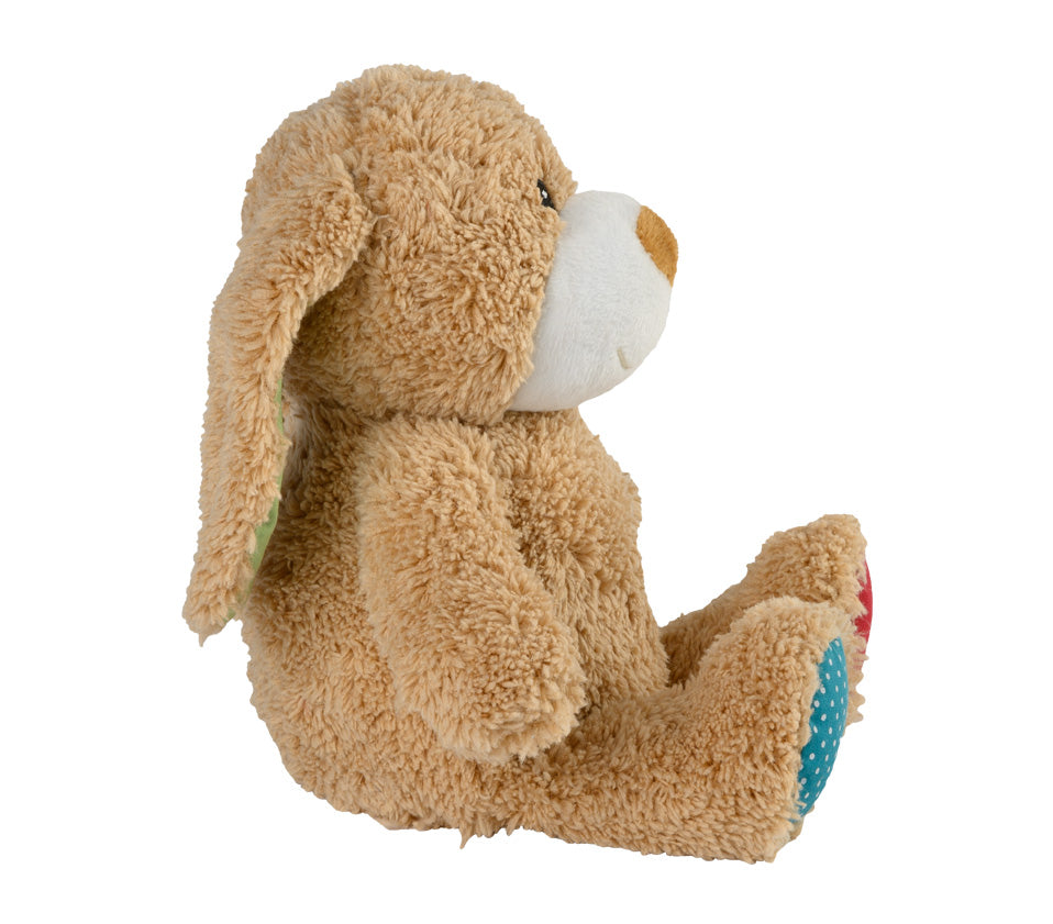 Warmies MINIS Baby-Hase, braun-bunt, mikrowellengeeignetes Wärmestofftier, das Wärme speichert und angenehm duftet