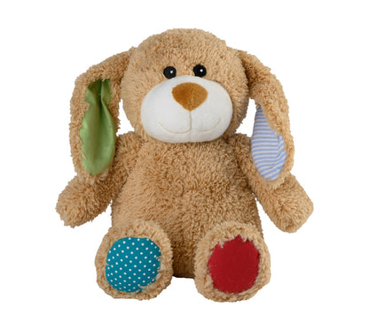 Warmies MINIS Baby-Hase, braun-bunt, mikrowellengeeignetes Wärmestofftier, das Wärme speichert und angenehm duftet
