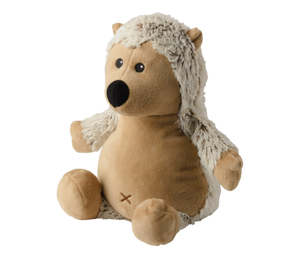 Warmies Igel meliert, beige-braun meliert, mikrowellengeeignetes Wärmestofftier, das Wärme speichert und angenehm duftet