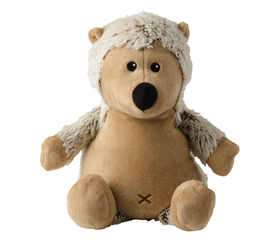 Warmies Igel meliert, beige-braun meliert, mikrowellengeeignetes Wärmestofftier, das Wärme speichert und angenehm duftet