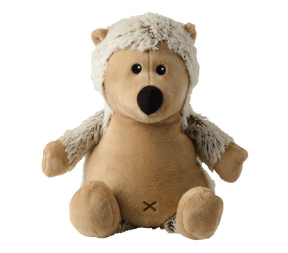 Warmies Igel meliert, beige-braun meliert, mikrowellengeeignetes Wärmestofftier, das Wärme speichert und angenehm duftet