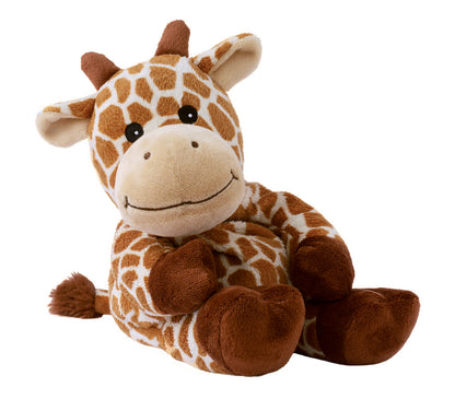 Warmies Giraffe, beige-braun, mikrowellengeeignetes Wärmestofftier, das Wärme speichert und angenehm duftet
