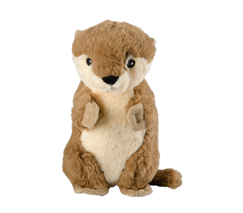 Warmies MINIS Otter, braun-beige, mikrowellengeeignetes Wärmestofftier, das Wärme speichert und angenehm duftet