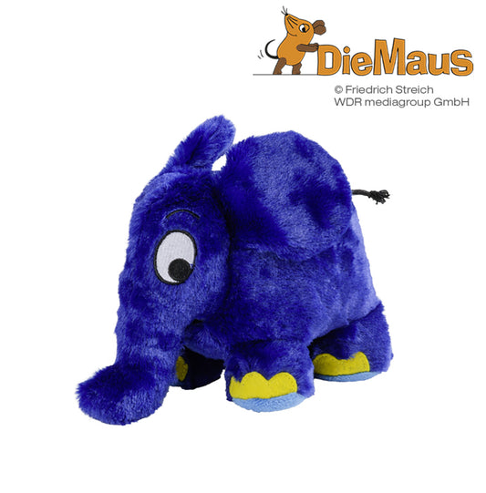 Warmies Der Elefant aus der Sendung mit der Maus, blau, mikrowellengeeignetes Wärmestofftier, das Wärme speichert und angenehm duftet