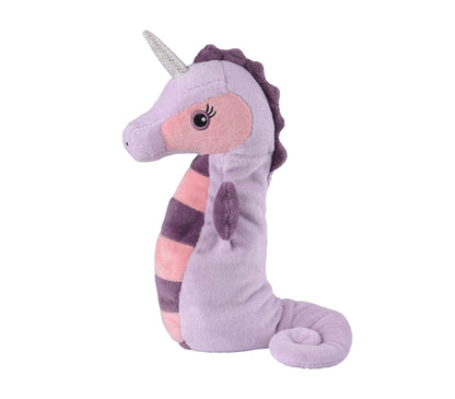 Warmies MINIS Meer-Einhorn, lila, mikrowellengeeignetes Wärmestofftier, das Wärme speichert und angenehm duftet
