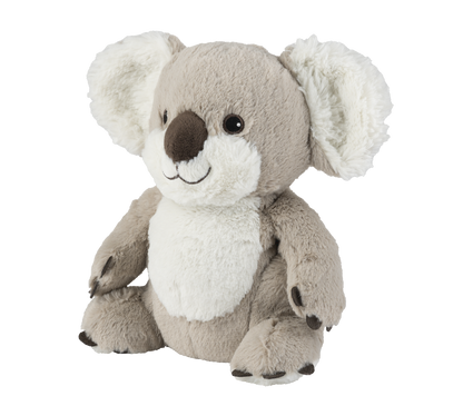 Warmies Koala, grau-weiß, mikrowellengeeignetes Wärmestofftier, das Wärme speichert und angenehm duftet