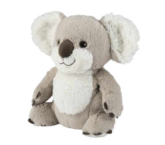Warmies Koala, grau-weiß, mikrowellengeeignetes Wärmestofftier, das Wärme speichert und angenehm duftet