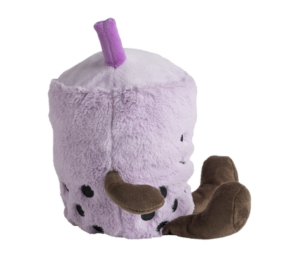 Warmies Bubble Tea, braun-lila, mikrowellengeeignetes Wärmestofftier, das Wärme speichert und angenehm duftet