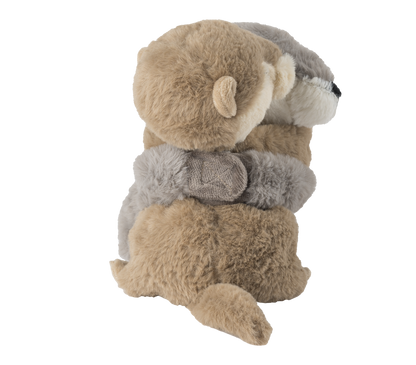 Warmies Kuschelfreunde Otter, braun-grau, mikrowellengeeignetes Wärmestofftier, das Wärme speichert und angenehm duftet