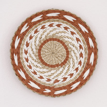 Deccaro Wandkorb Boho Marakesh orange groß, beige/weiß/orange gemustert. 