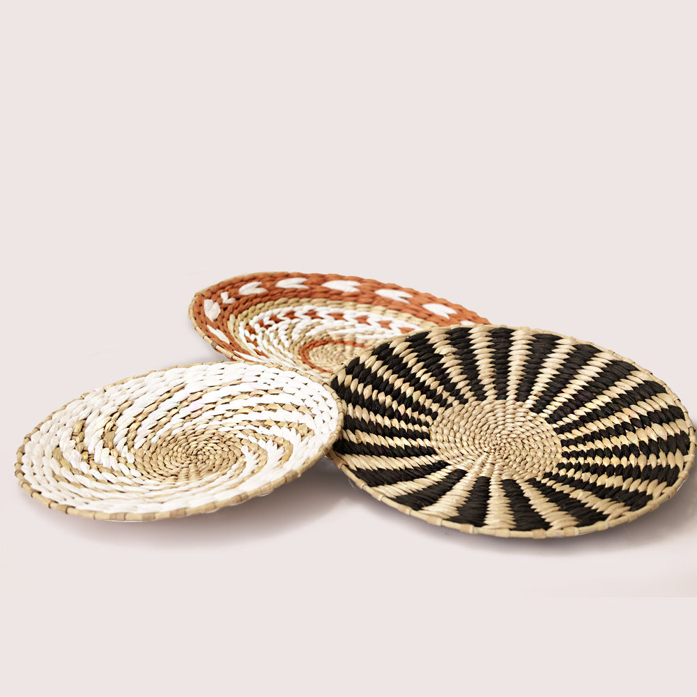 Wandkorb Sun groß, Swirl klein und Marakesh groß