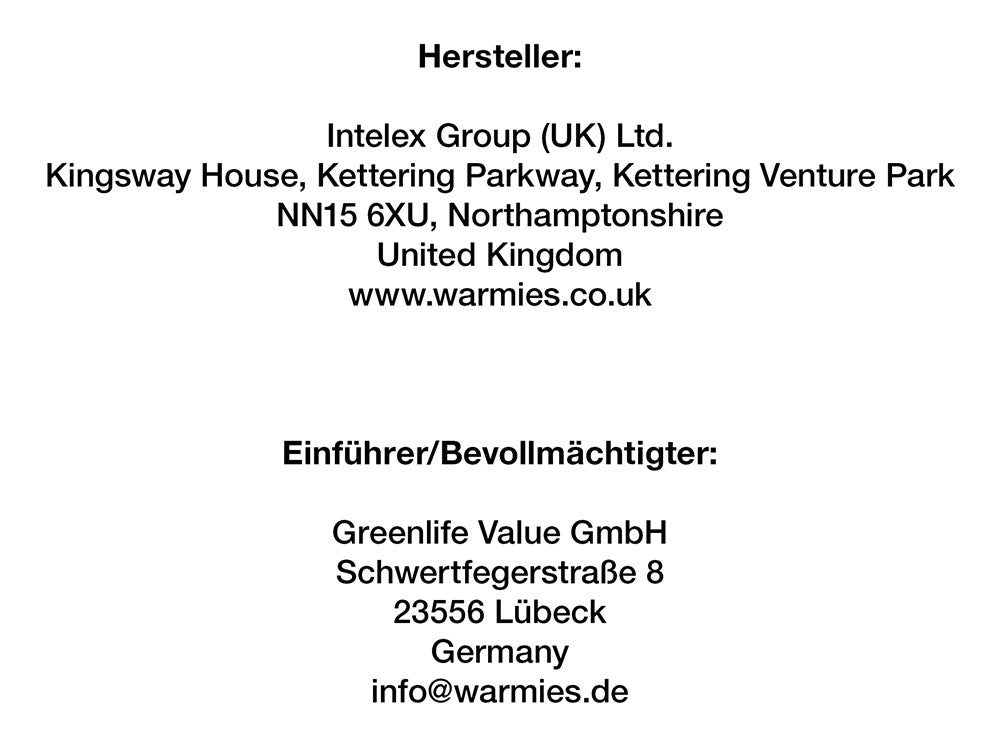 herstellerangaben warmies