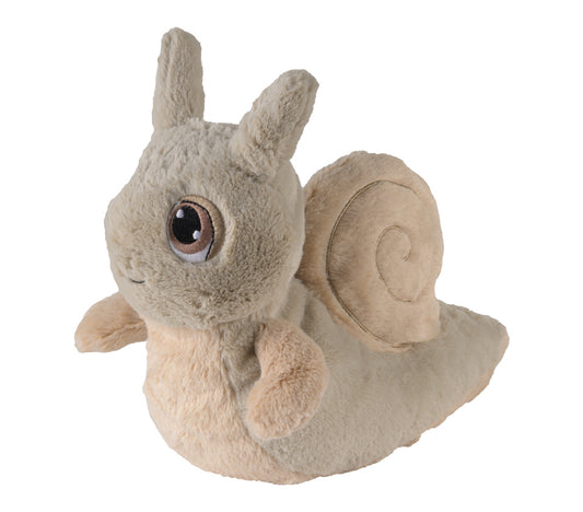 Warmies Schnecke, beige, mikrowellengeeignetes Wärmestofftier, das Wärme speichert und angenehm duftet