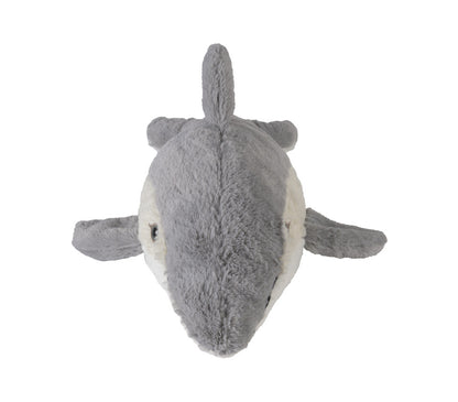 Warmies Delfin, grau, mikrowellengeeignetes Wärmestofftier, das Wärme speichert und angenehm duftet