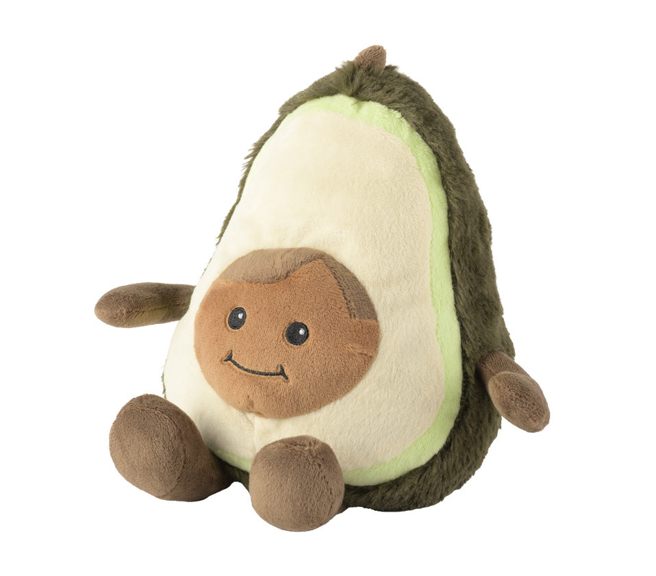 Warmies Avocado, grün-braun, mikrowellengeeignetes Wärmestofftier, das Wärme speichert und angenehm duftet