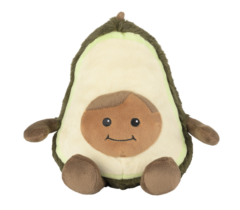 Warmies Avocado, grün-braun, mikrowellengeeignetes Wärmestofftier, das Wärme speichert und angenehm duftet