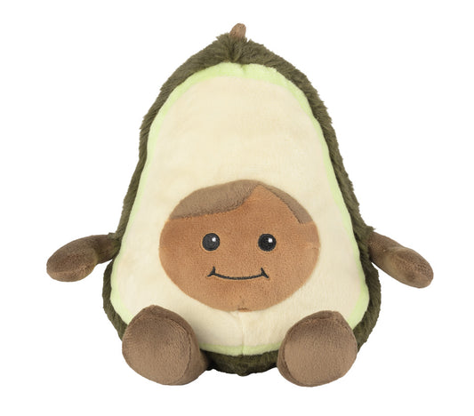 Warmies Avocado, grün-braun, mikrowellengeeignetes Wärmestofftier, das Wärme speichert und angenehm duftet