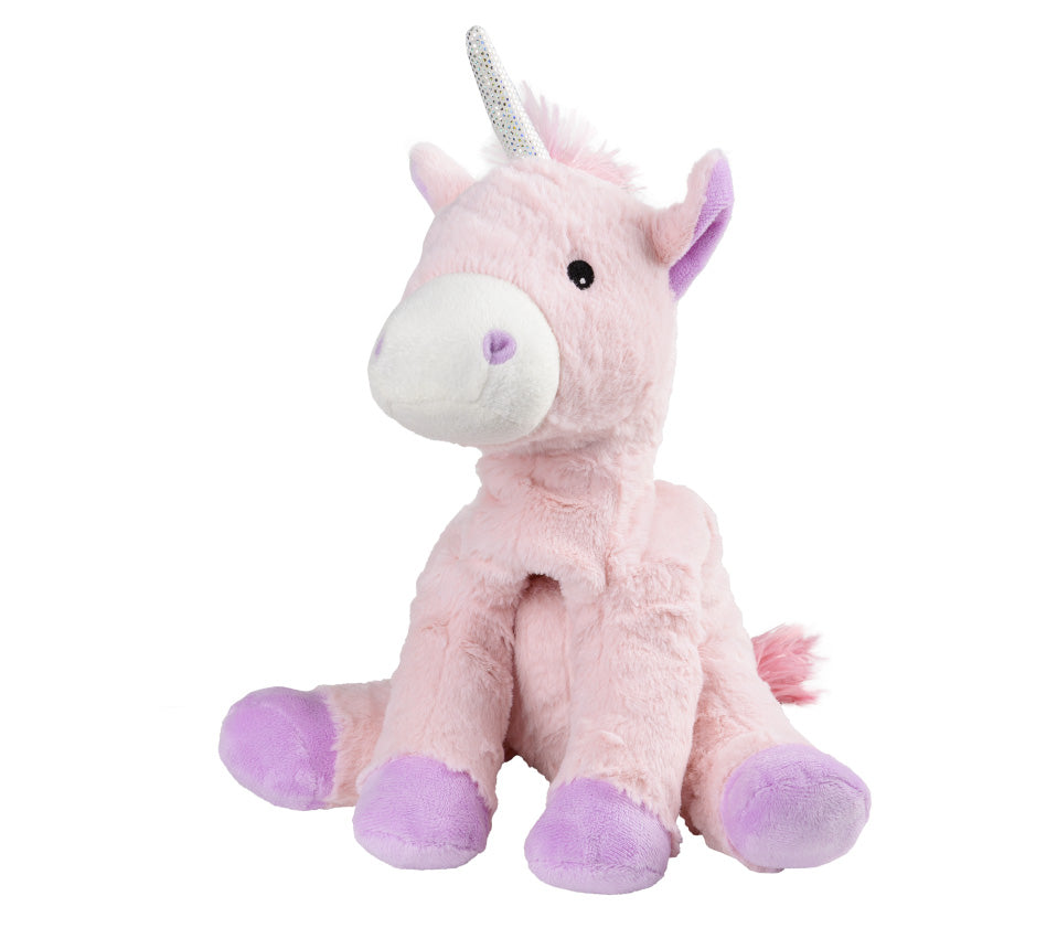 Warmies Einhorn, rosa-lila, mikrowellengeeignetes Wärmestofftier, das Wärme speichert und angenehm duftet