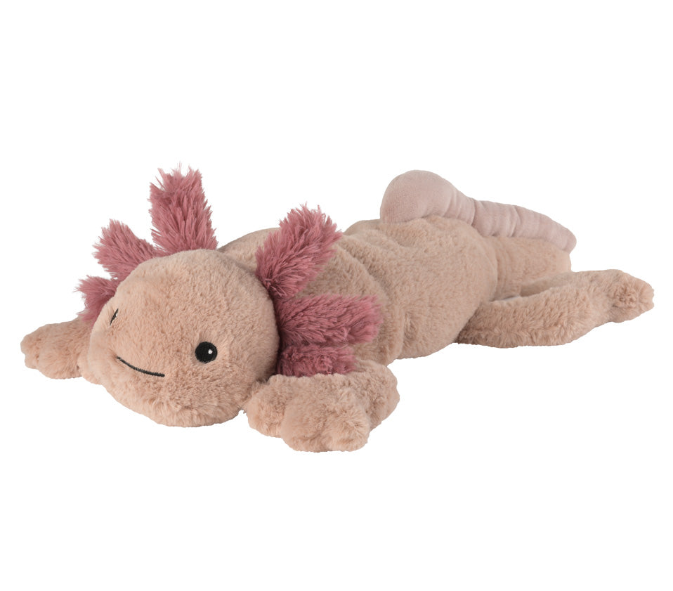 Warmies Axolotl, mikrowellengeeignetes Wärmestofftier, das Wärme speichert und angenehm duftet