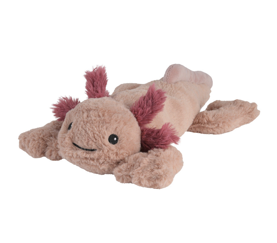 Warmies MINI Axolotl, mikrowellengeeignetes Wärmestofftier, das Wärme speichert und angenehm duftet
