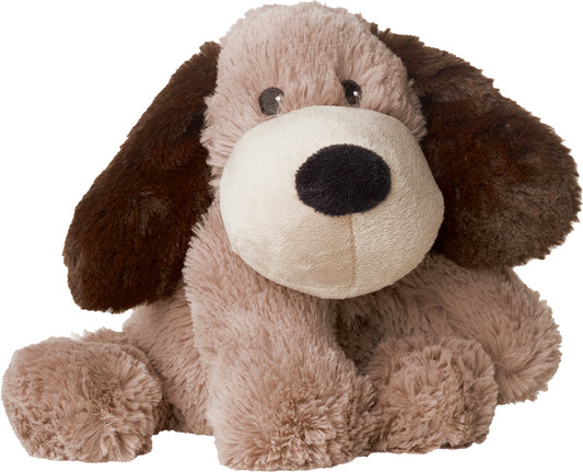 Warmies Hund Gary, braun, mikrowellengeeignetes Wärmestofftier, das Wärme speichert und angenehm duftet